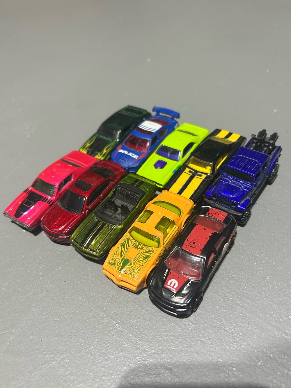 (10) Dodge Hot Wheels Toy Car Lot
